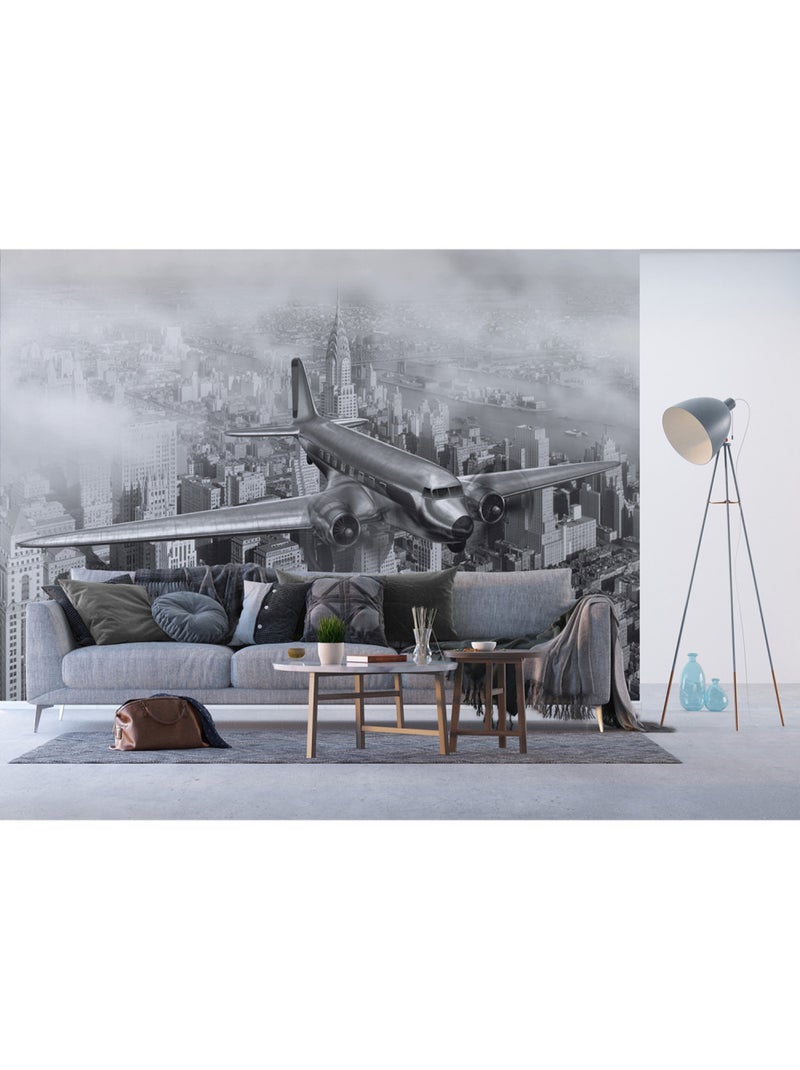 Papier peint intissé - Vol urbain - 360x270 cm Multicolore - Kiabi