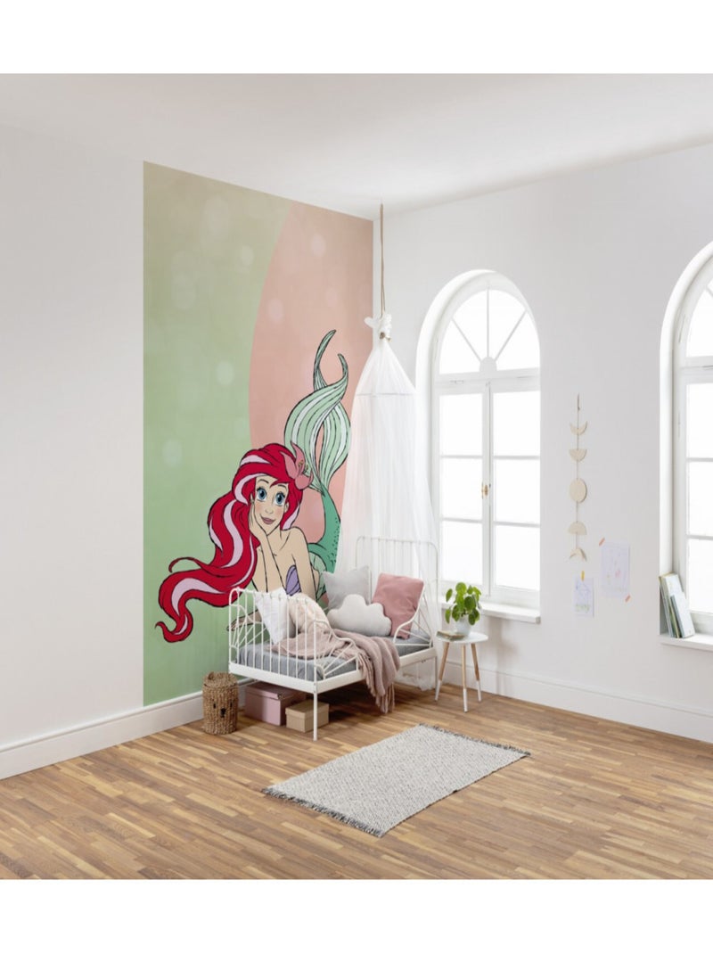 Papier Peint Intissé Ariel La petite sirène Disney 200 cm x 280 cm Multicolore - Kiabi