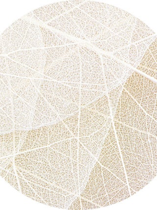 Papier peint intissé auto-adhésif rond  Thème White Paths - 140 x 140 cm