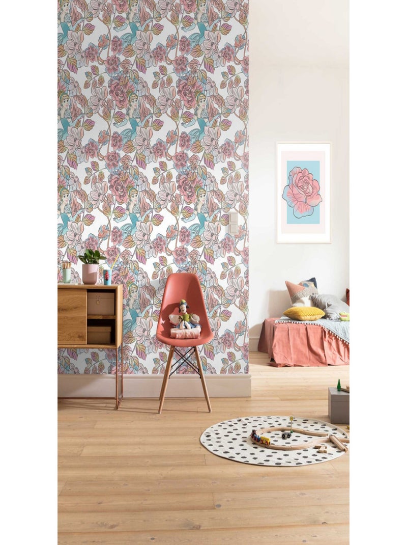 Papier peint intissé Cendrillon Motif floral Disney 200 X 280 CM Noir Noir - Kiabi