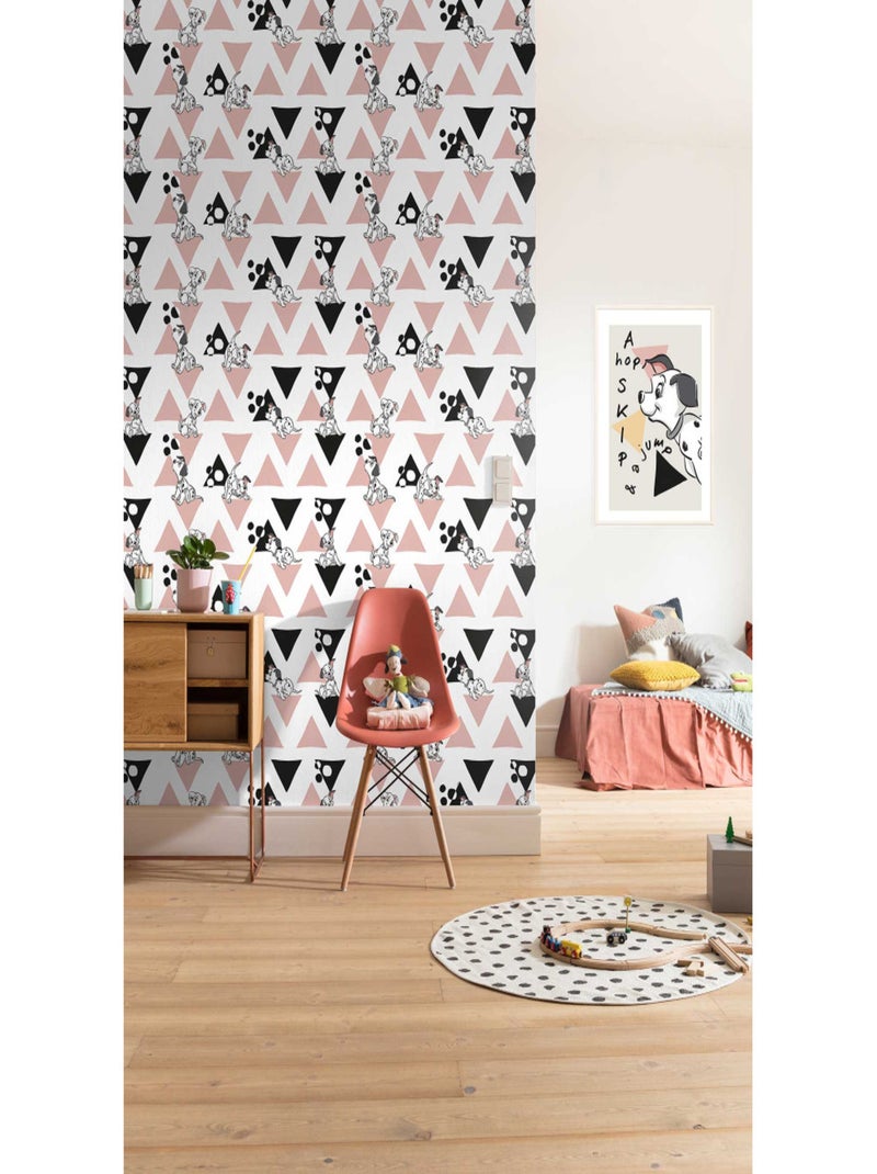 Papier peint intissé Chambre bebe Les 101 Dalmatiens Disney 200 X 280 CM Noir Noir - Kiabi