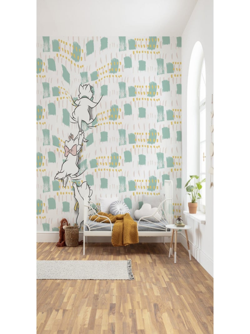 Papier Peint intissé Disney - Les Aristochats 250 cm x 280 cm Multicolore - Kiabi