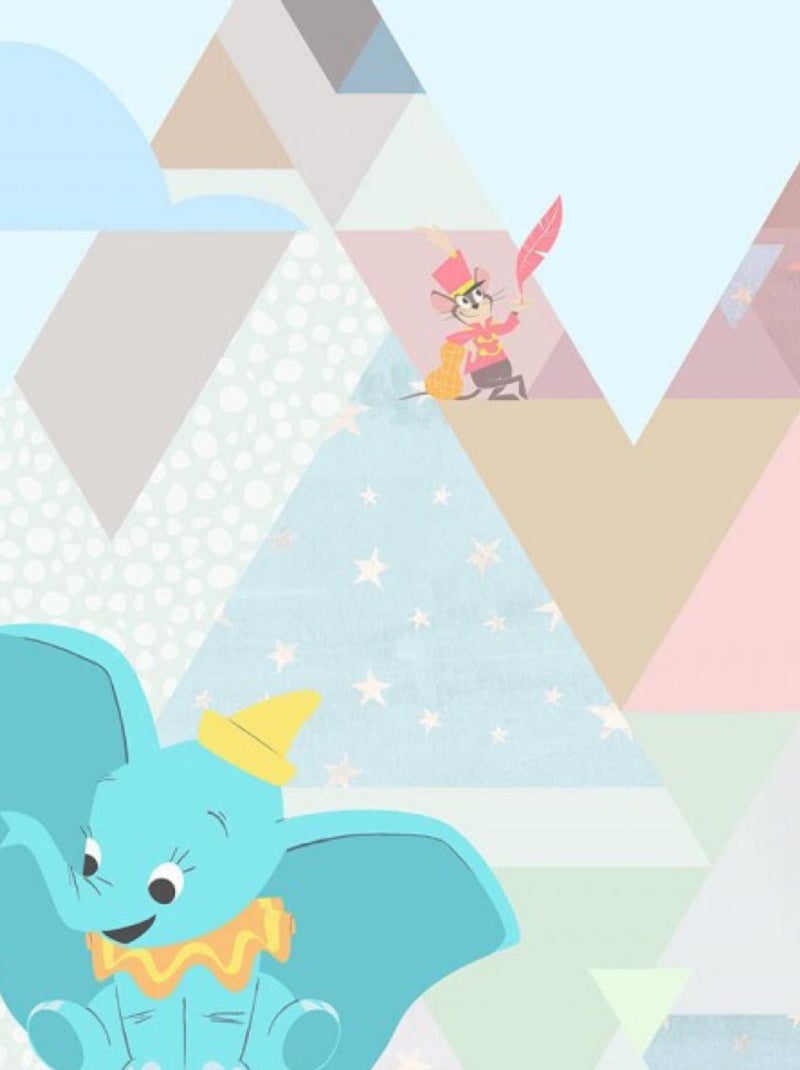 Papier Peint intissé Disney Dumbo 300 cm x 280 cm Multicolore - Kiabi