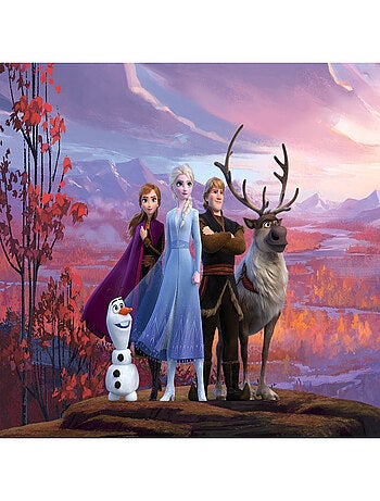 Papier Peint Intissé Disney La Reine des Neiges 2 - modèle dans la forêt 360 cm x 270 cm