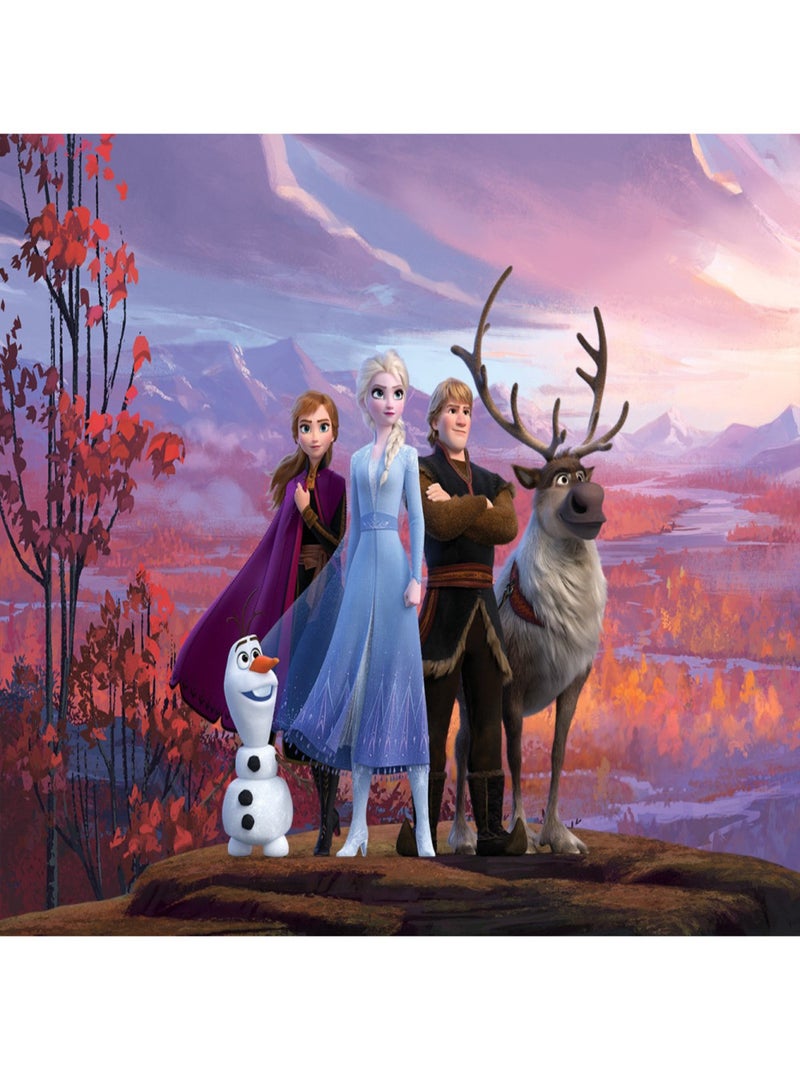 Papier Peint Intissé Disney La Reine des Neiges 2 - modèle dans la forêt 360 cm x 270 cm Multicolore - Kiabi