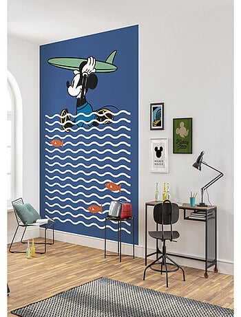 Papier Peint intissé Disney Mickey Mouse fait du surf 200 cm x 280 cm