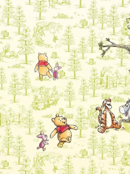 Papier Peint intissé Disney Winnie l'ourson et ses amis 300 cm x 280 cm - Kiabi