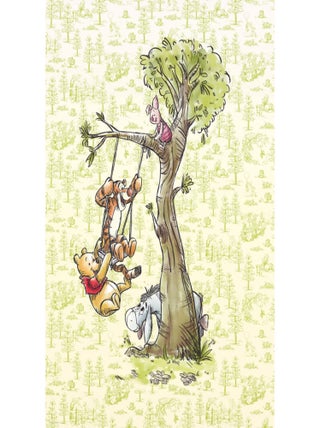 Papier Peint intissé Disney Winnie l'ourson et ses amis font de la balançoire 200 cm x 280 cm