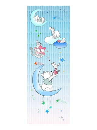 Papier Peint intissé Disney Winnie l'ourson Porcinet dans les étoiles 100 cm x 280 cm