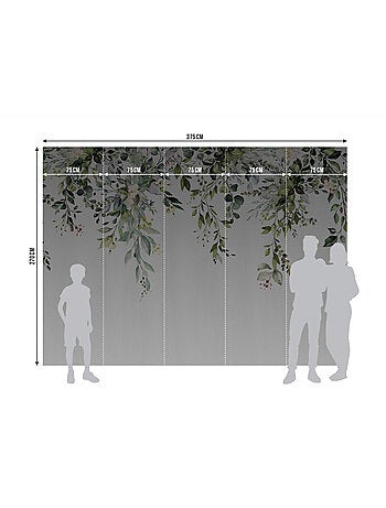 Papier peint intissé feuilles tombantes 375 x 270 cm