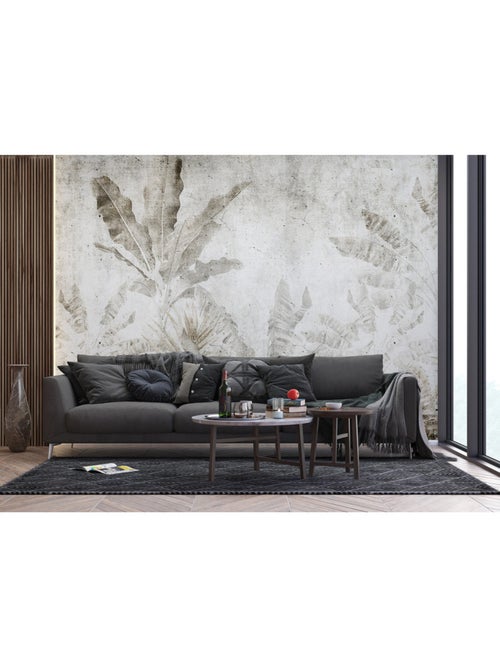 Papier peint intissé feuilles tropicales 375 x 270 cm - Kiabi