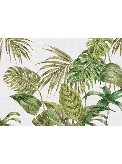 Papier peint intissé feuilles tropicales 375 x 270 cm - Kiabi