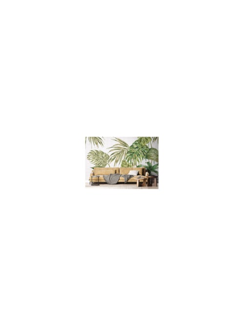 Papier peint intissé feuilles tropicales 375 x 270 cm - Kiabi