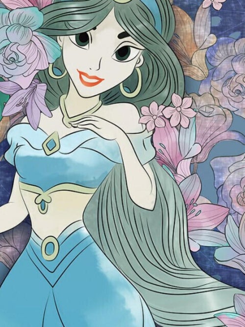 Papier Peint Intissé Jasmine d'Aladdin de Disney 200 cm x 280 cm - Kiabi