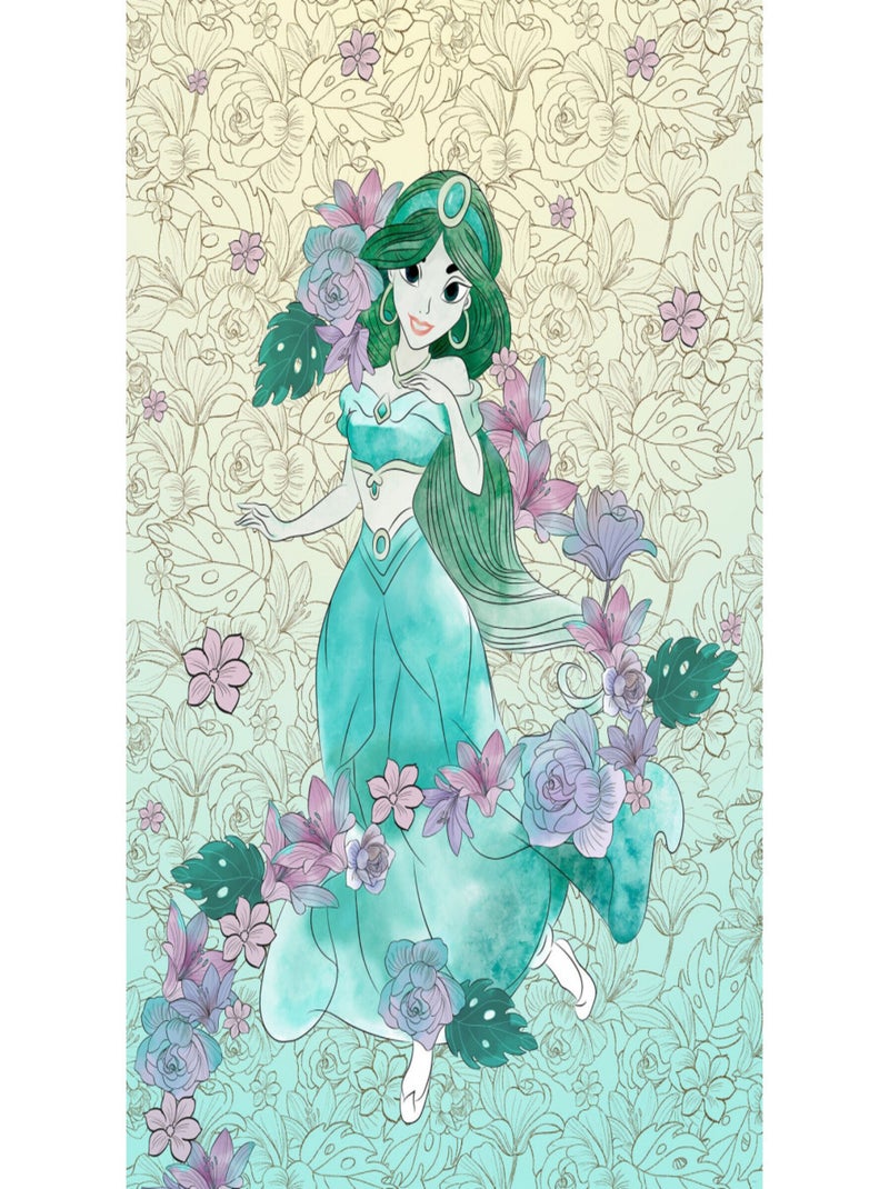 Papier Peint Intissé Jasmine pastel d'Aladdin de Disney 200 cm x 280 cm Multicolore - Kiabi