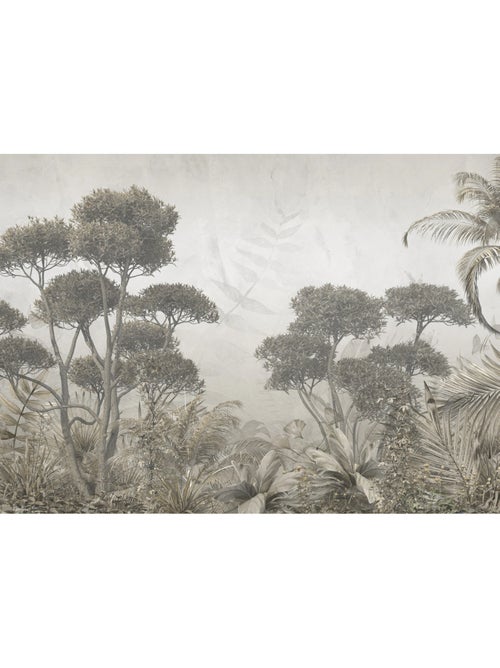 Papier peint intissé jungle monochrome 375 x 270 cm - Kiabi