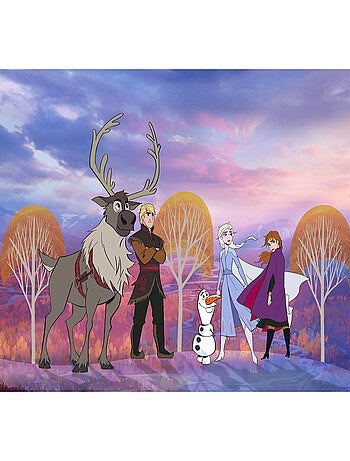 Papier Peint Intissé La Reine des Neiges Disney Forêt d'automne 400 cm x 280 cm