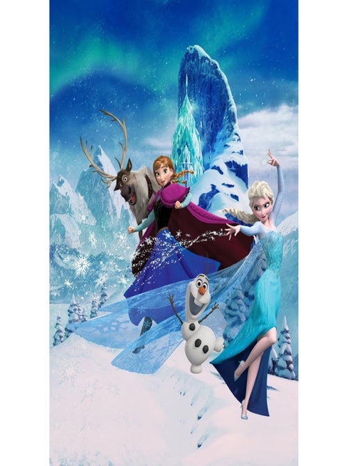 Papier Peint Intissé La Reine des Neiges Disney La magie d'Elsa 200 cm x 280 cm - Kiabi
