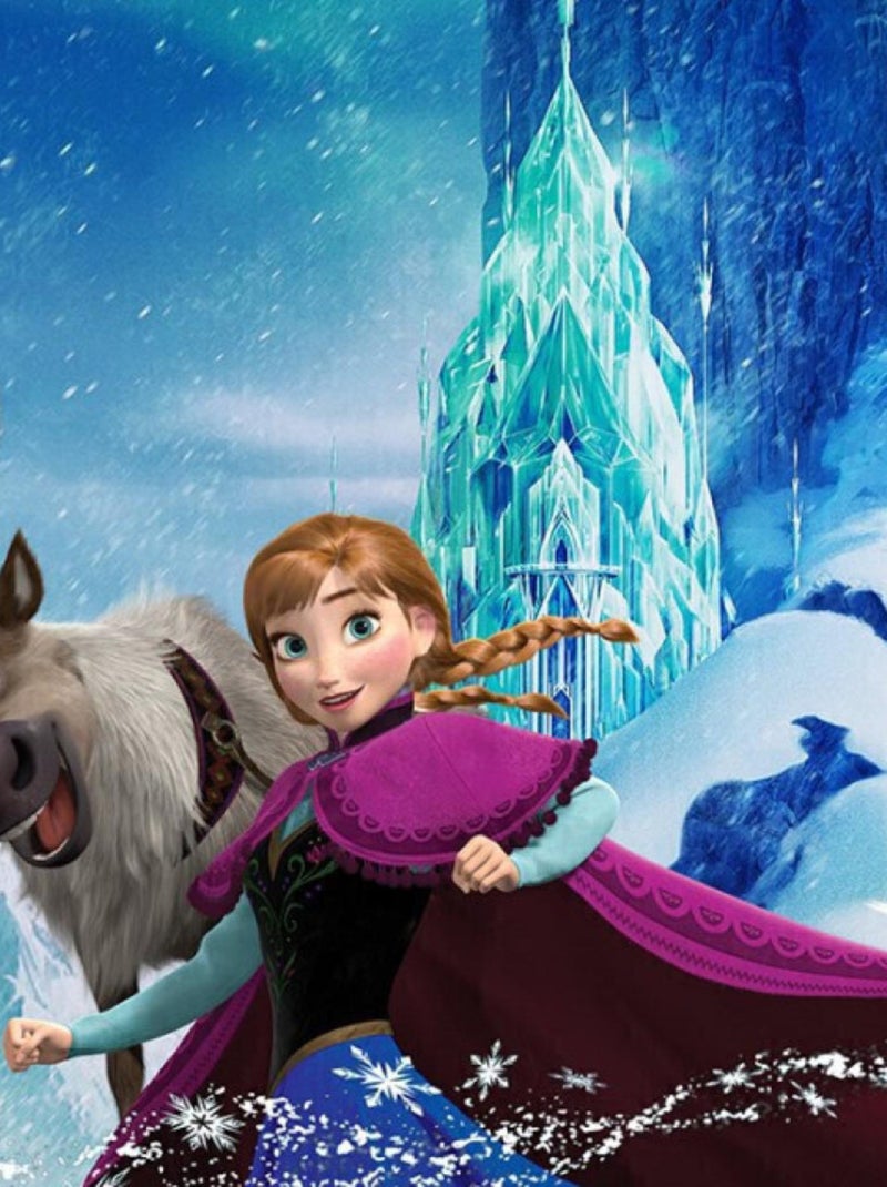 Papier Peint Intissé La Reine des Neiges Disney La magie d'Elsa 200 cm x 280 cm Multicolore - Kiabi