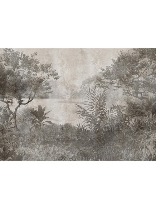 Papier peint intissé lac et végétation 375 x 270 cm - Kiabi