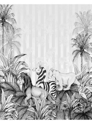 Papier Peint Intissé Le Roi Lion Disney monochrome 300 cm x 280 cm