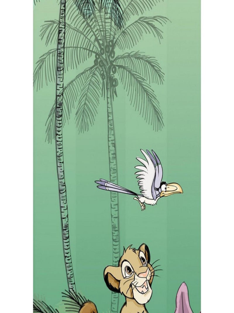 Papier Peint Intissé Le Roi Lion Disney Simba 100 cm x 280 cm Multicolore - Kiabi