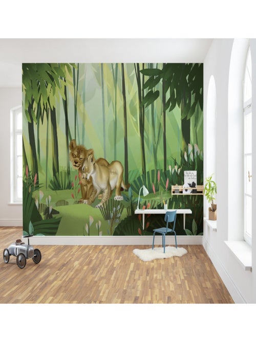 Papier Peint Intissé Le Roi Lion Disney Simba et Nala 400 cm x 280 cm - Kiabi