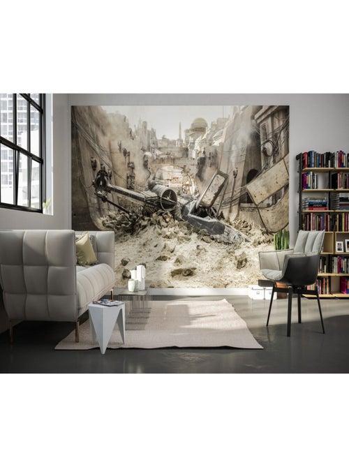 Papier Peint intissé panoramique X-Wing chasseur stellaire écrasé - Star Wars 400X250CM - Kiabi