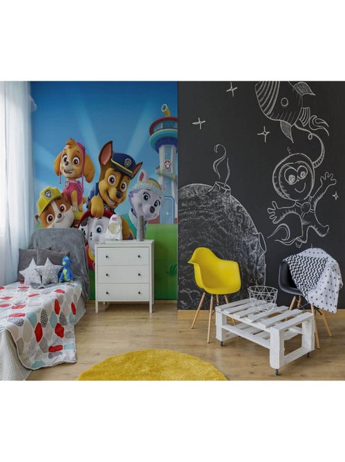 Papier peint intissé personnages Pat' Patrouille 180X202 CM - Kiabi