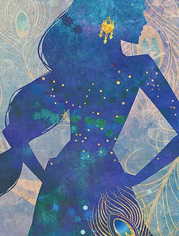 Papier Peint Intissé silouhette de Jasmine d'Aladdin de Disney 200 cm x 280 cm