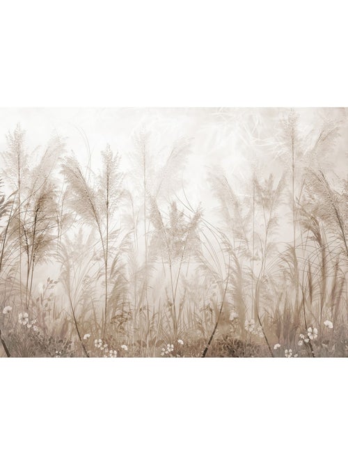 Papier peint intissé végétation plantes sépia 375 x 270cm - Kiabi