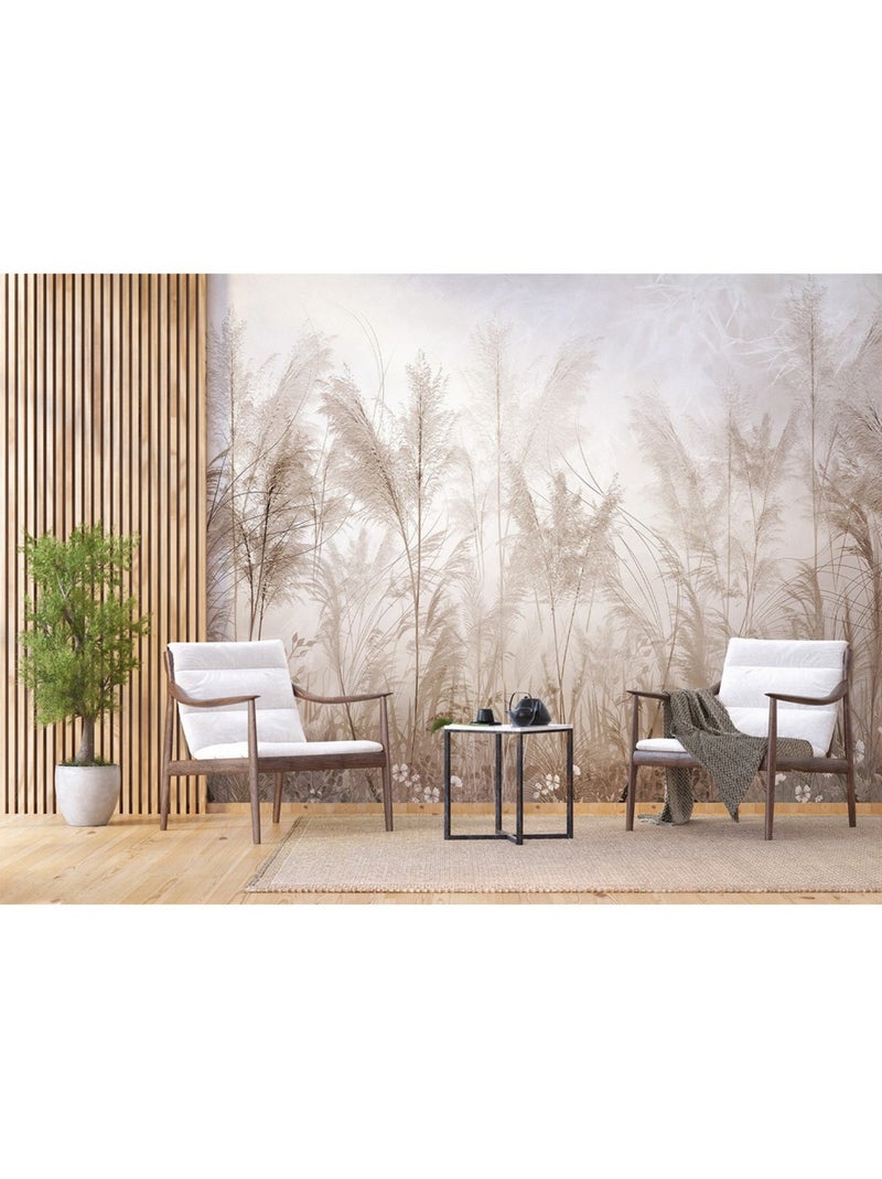 Papier peint intissé végétation plantes sépia 375 x 270cm Gris - Kiabi