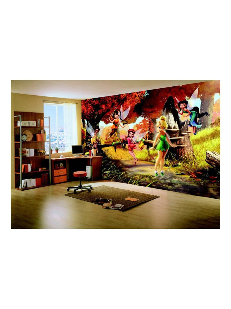 Papier peint La Forêt d’automne Disney Fairies 360X254 CM Multicolore - Kiabi