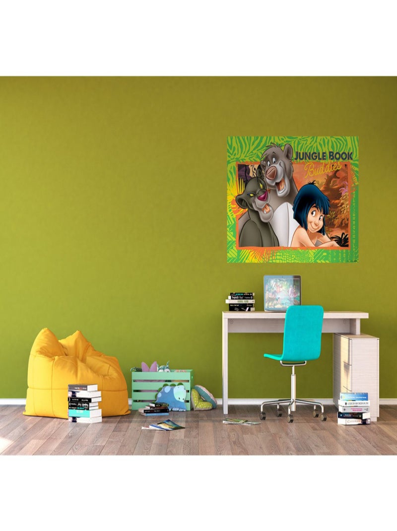Papier peint Le Livre de la Jungle Disney intisse 155X115 CM Multicolore - Kiabi