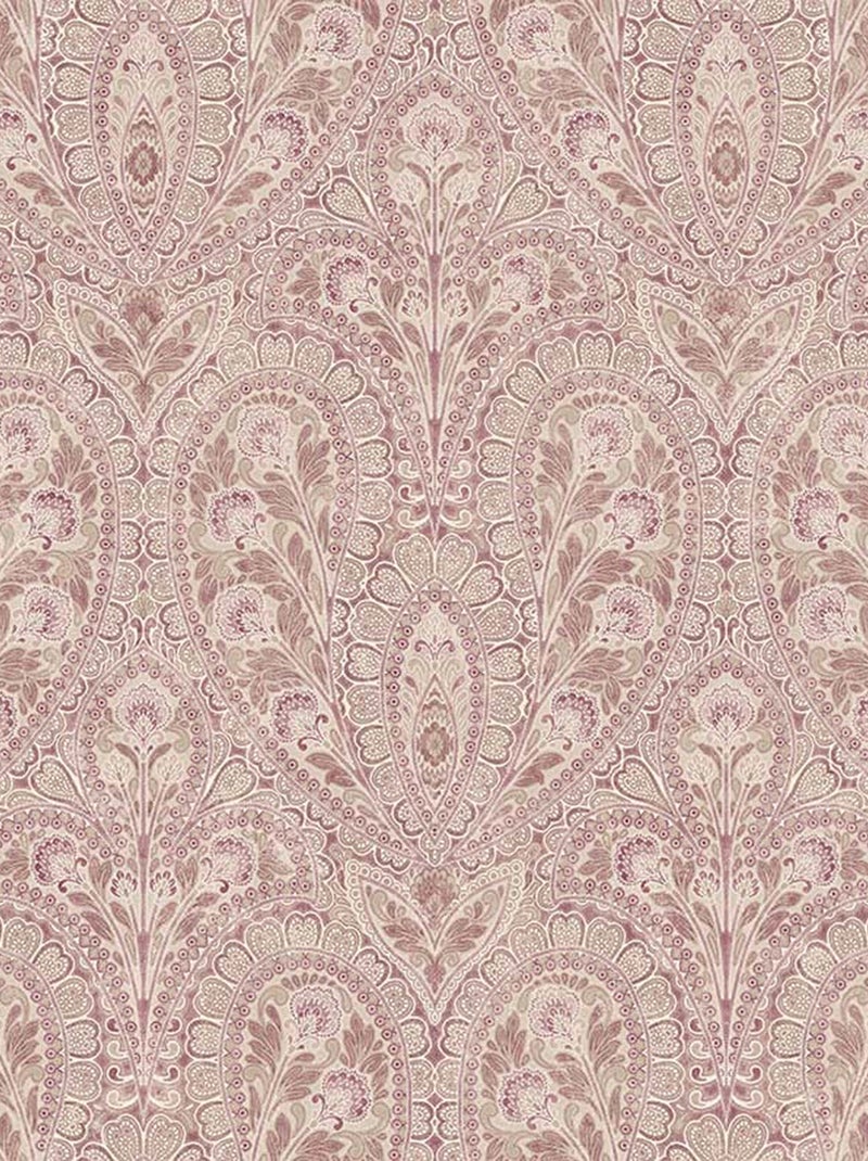 Papier peint LUTECE  - Effet cachemire Gris Rose - Kiabi