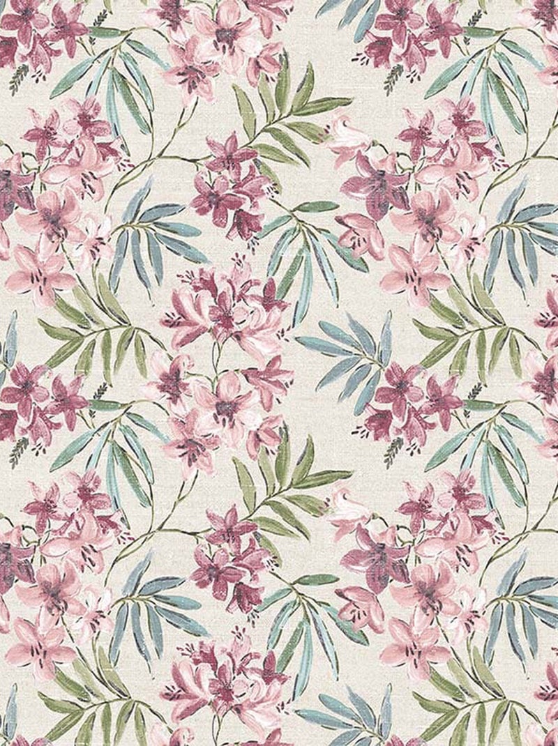 Papier peint LUTECE imprimé jasmin Rose - Kiabi