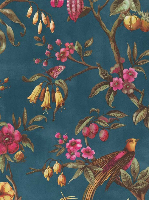 Papier peint LUTECE oiseau du paradis - Kiabi