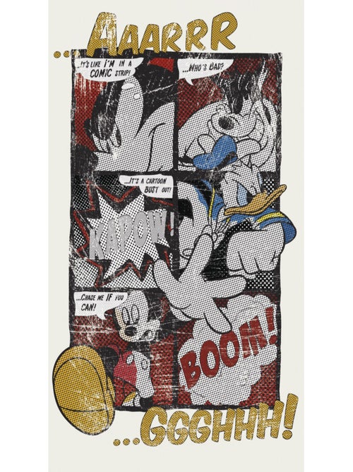 Papier peint Mickey's Great Escape Disney 254X184 CM - Kiabi