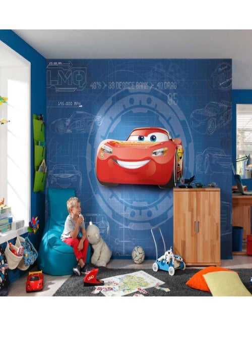 Papier peint mural Cars Disney BleuPrint 254x368 CM - Kiabi
