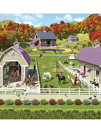 Papier peint mural chevaux et poney 305X244 CM Walltastic