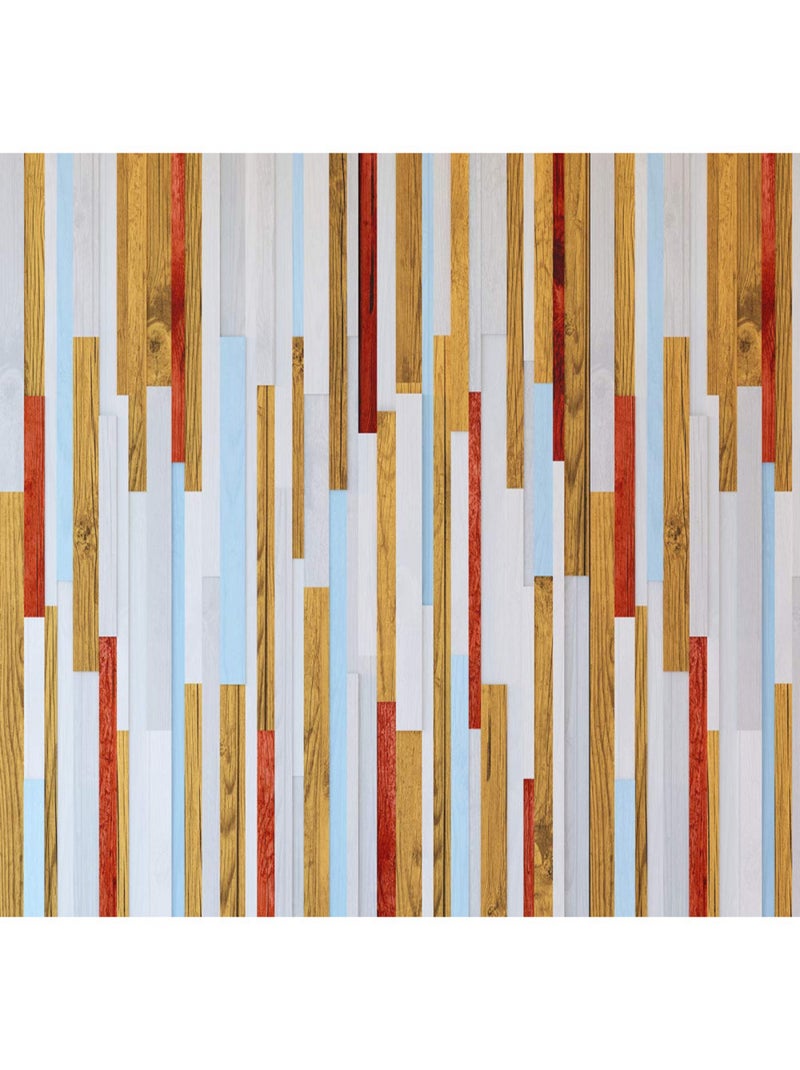 Papier peint mural initissé XXL planches colorées 360x270 cm Multicolore - Kiabi