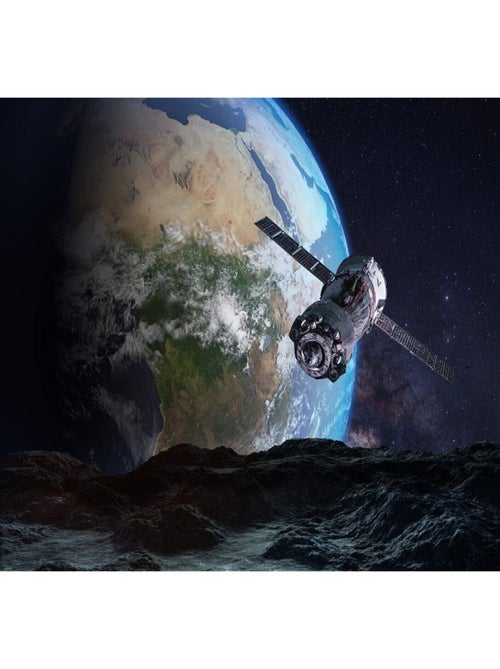 Papier peint mural intisse terre et satellite 360x270 cm - Kiabi