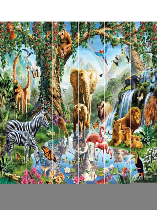 Papier peint mural Walltastic Lac de la Jungle 305x244 cm - Kiabi