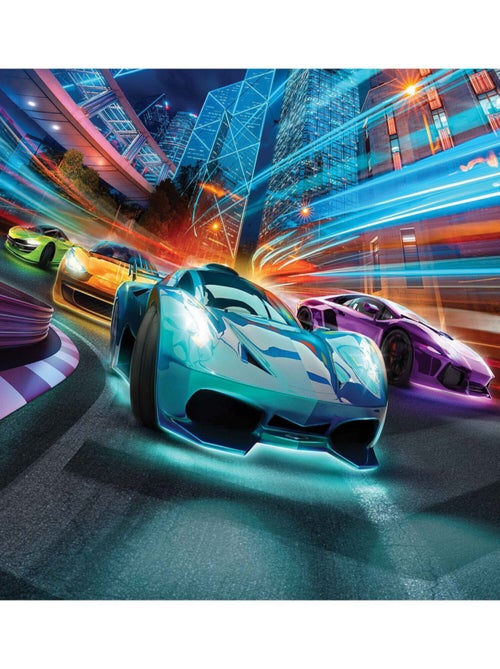 Papier peint mural Walltastic super voiture courses 305X244 CM - Kiabi