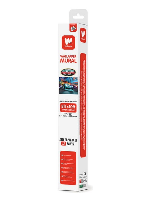 Papier peint mural Walltastic super voiture courses 305X244 CM - Kiabi