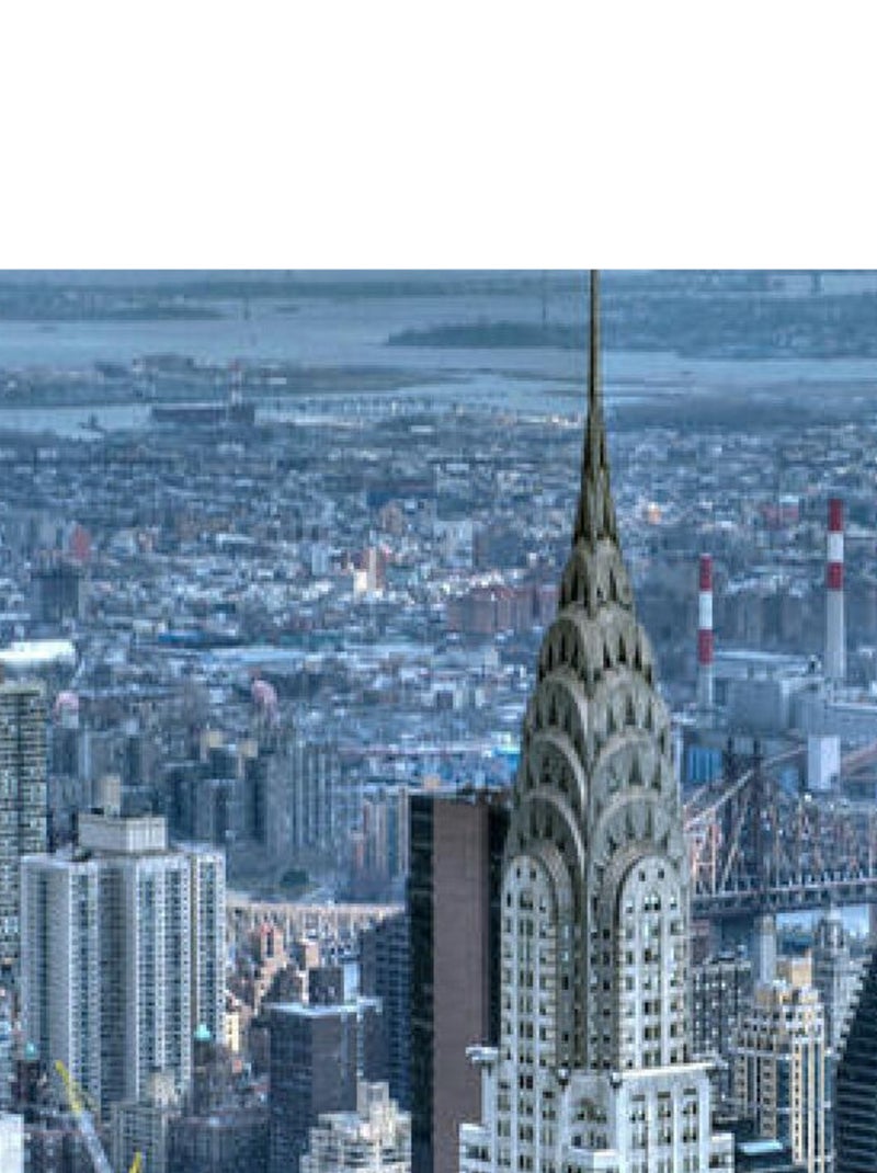 Papier Peint New York Chrysler Building 360x270 cm Multicolore - Kiabi