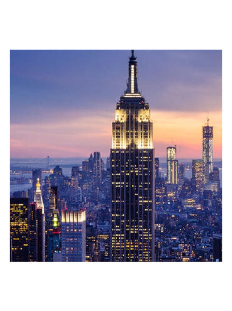 Papier Peint New York de nuit 360x270 cm Multicolore - Kiabi