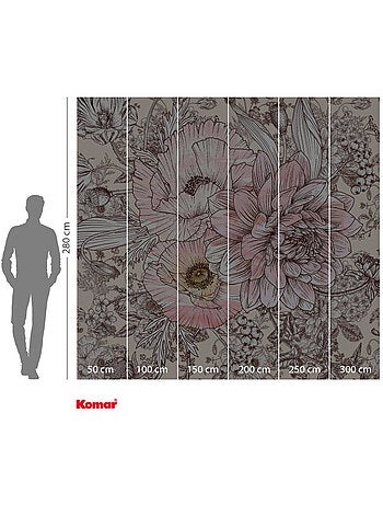 Papier peint panoramique - allegra - taille: 300 x 280 cm