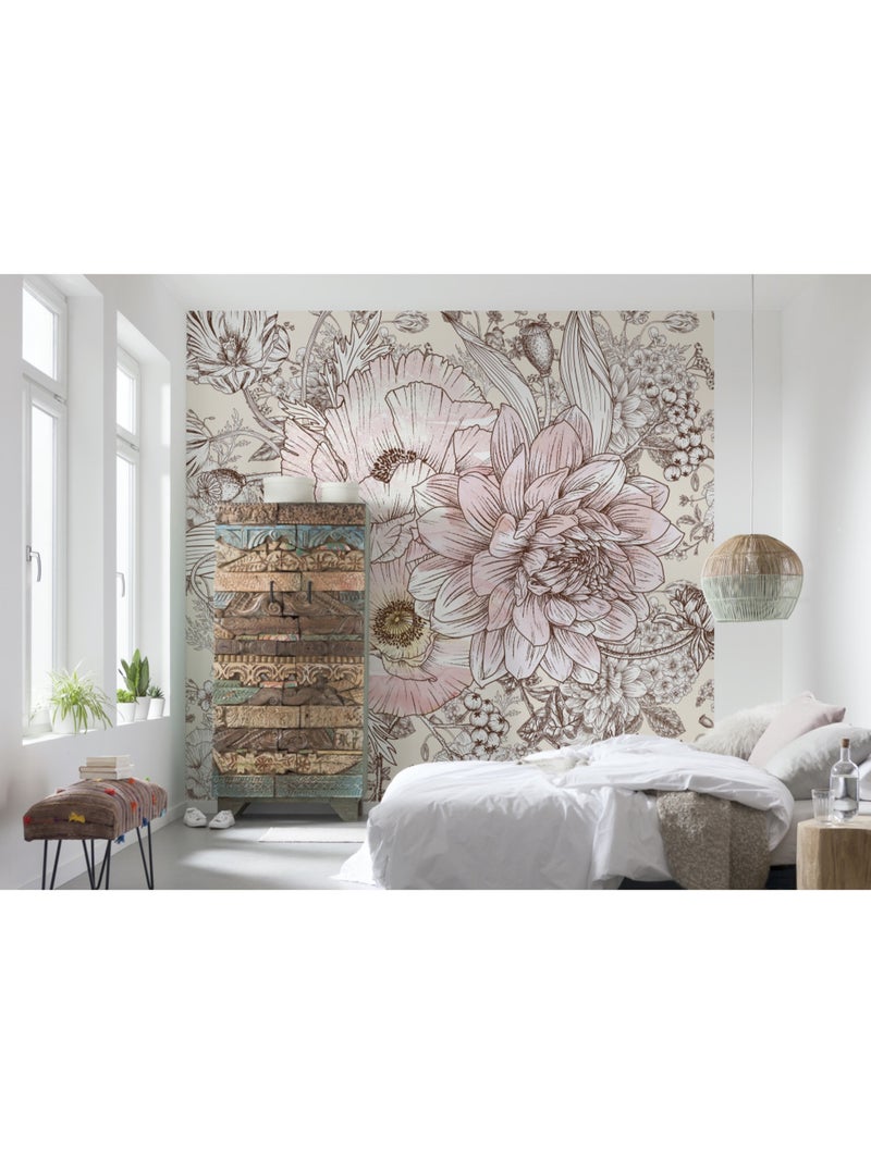 Papier peint panoramique - allegra - taille: 300 x 280 cm Multicolore - Kiabi