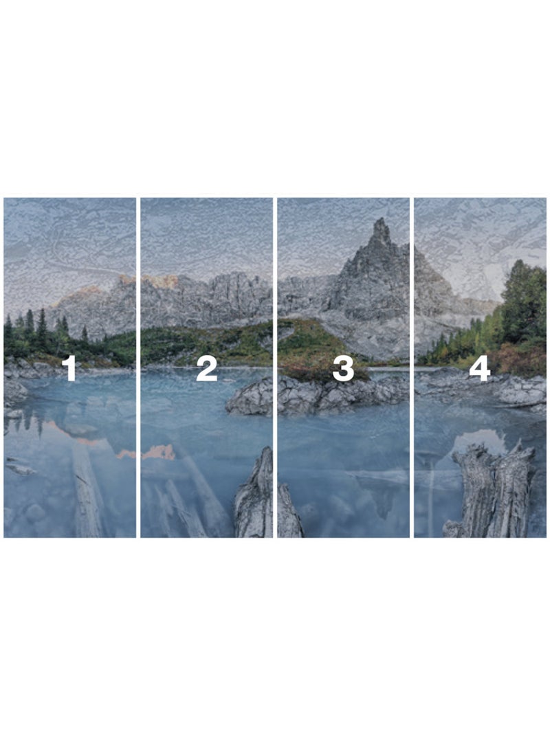 Papier peint panoramique - alpine treasure - taille: 400 x 250 cm Multicolore - Kiabi